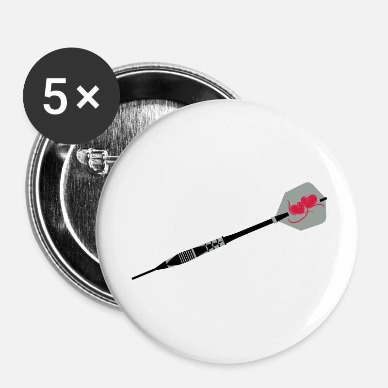 the Arrow - Buttons klein 25 mm (5er Pack) - Weiß