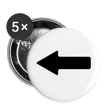 arrow - Buttons small 1''/25 mm (5-pack) - white - Front