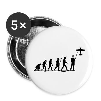 evolution rc pilot - Buttons small 1''/25 mm (5-pack) - white - Front