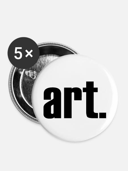art - Buttons klein 25 mm (5er Pack) - Weiß