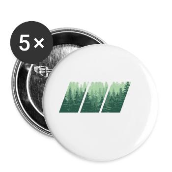 Wood - Buttons small 1''/25 mm (5-pack) - white - Front
