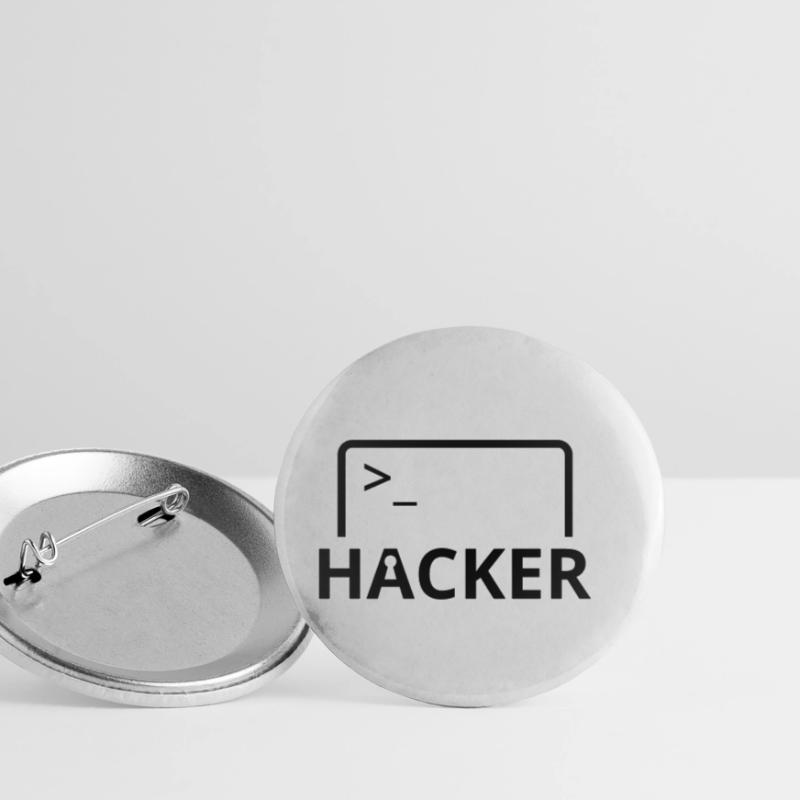 Hacker computer scientist computer programmer Buttons small 1''/25 mm (5-pack)