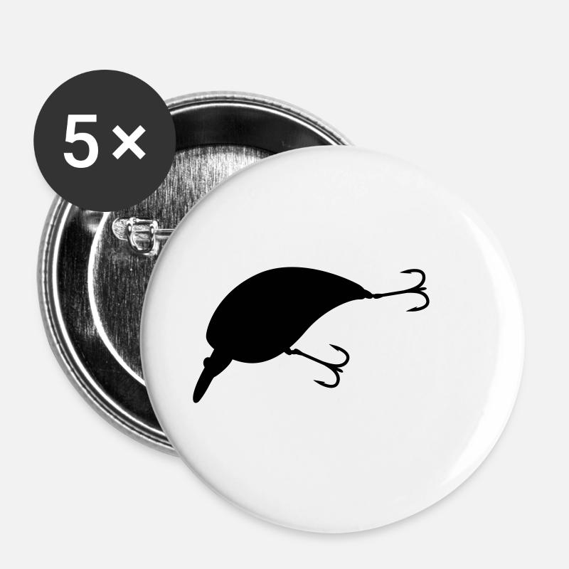 CRANKBAIT - Buttons small 1''/25 mm (5-pack) - white