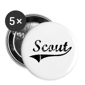 Scout - Buttons small 1''/25 mm (5-pack) - white - Front