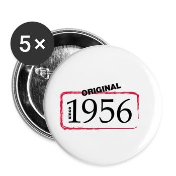 1956 - Lot de 5 petits badges (25 mm) - blanc - Devant