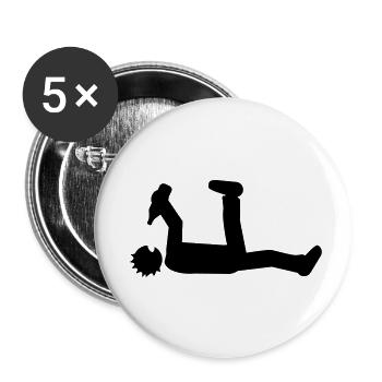 drunk - Buttons small 1''/25 mm (5-pack) - white - Front