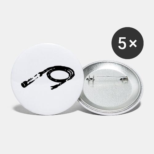 peitsche - Buttons klein 25 mm (5er Pack)