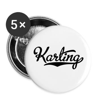 go-kart - Buttons small 1''/25 mm (5-pack) - white - Front