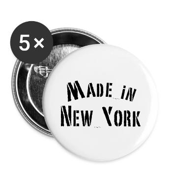 Made in New York - Buttons small 1''/25 mm (5-pack) - white - Front