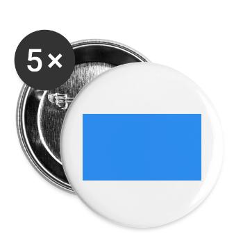 Einfach blaues tshirt - Buttons klein 25 mm (5er Pack) - Weiß - Vorne