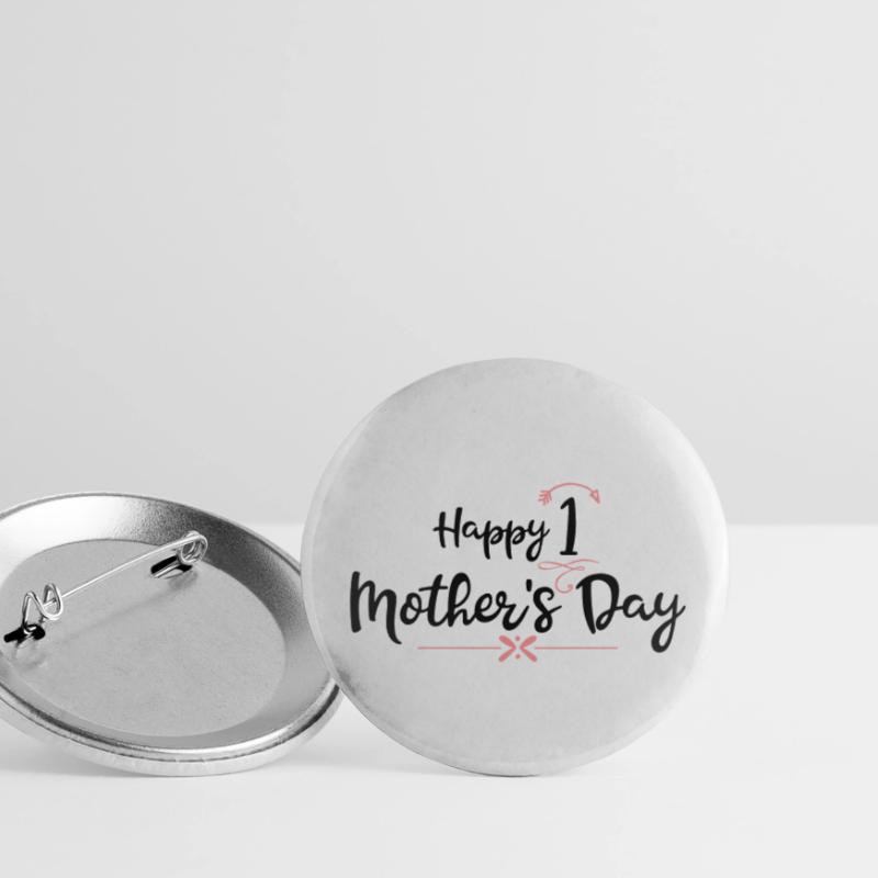 Muttertag Buttons klein 25 mm (5er Pack)