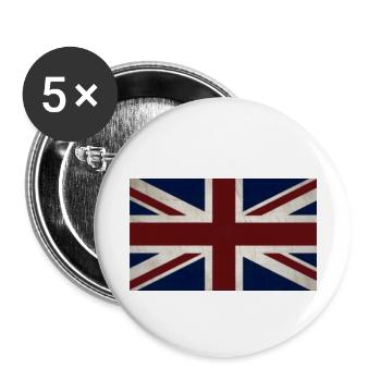 Great Britain - Buttons small 1''/25 mm (5-pack) - white - Front