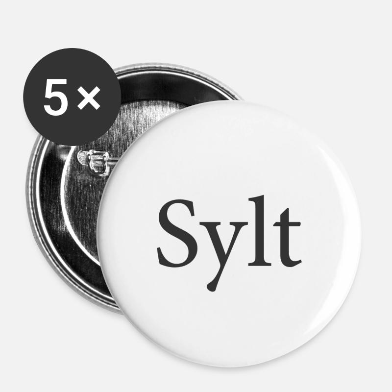 Sylt - Buttons small 1''/25 mm (5-pack) - white
