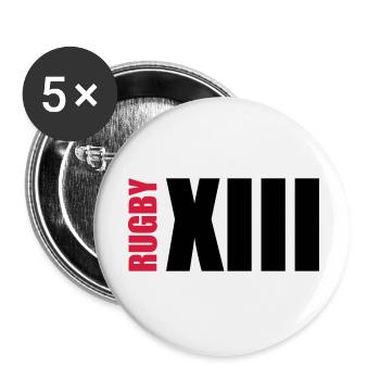 Rugby - Buttons small 1''/25 mm (5-pack) - white - Front