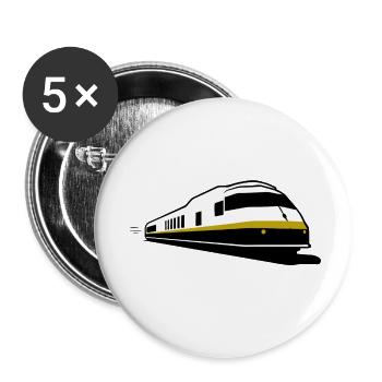 TRAIN - Train - Chemin de fer - Buttons small 1''/25 mm (5-pack) - white - Front