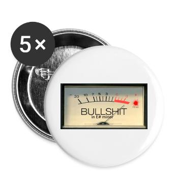 Bullshit meter in E# minor - Buttons small 1''/25 mm (5-pack) - white - Front