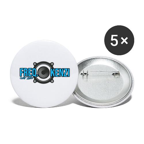 FreQ.Kenzi HZ Logo - Buttons klein 25 mm (5er Pack)