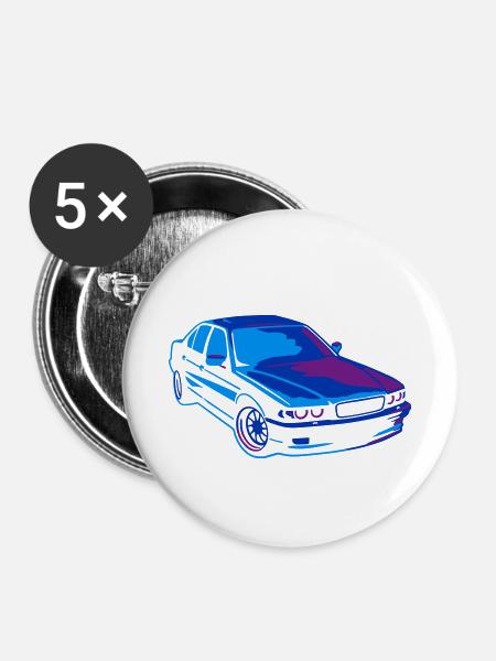 7-40-i E38 sterilisiert - Buttons klein 25 mm (5er Pack) - Weiß