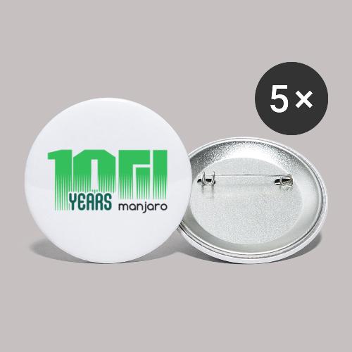 10 years Manjaro dark - Buttons klein 25 mm (5er Pack)
