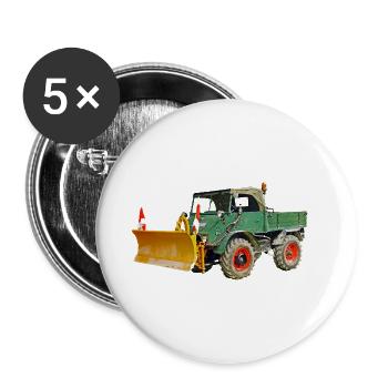 Winter service ALT - Buttons small 1''/25 mm (5-pack) - white - Front