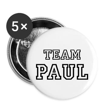 TEAM PAUL Dog Name Male Team Jersey - Buttons small 1''/25 mm (5-pack) - white - Front
