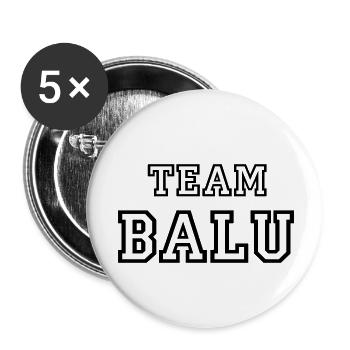 TEAM BALU Dog Name Male TeamTricot - Buttons small 1''/25 mm (5-pack) - white - Front