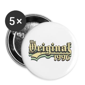 Born in 1996 the original - Buttons small 1''/25 mm (5-pack) - white - Front