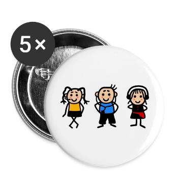 Children in the digital world - Future Online - Buttons small 1''/25 mm (5-pack) - white - Front