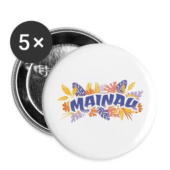 Mainau Bodensee Mainau Bodensee Geschenk Inspirati - Buttons klein 25 mm (5er Pack) - Weiß - Vorne