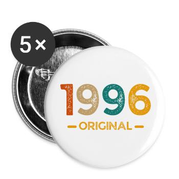 1996 Original - Lot de 5 petits badges (25 mm) - blanc - Devant