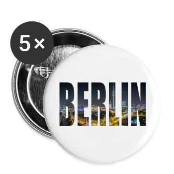 Horizon de Berlin - Lot de 5 petits badges (25 mm) - blanc - Devant