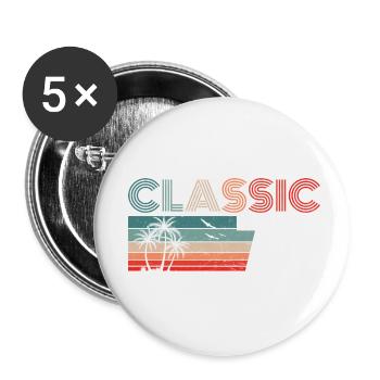 47 Year Old Birthday 2023 Classic 1976 47 Birthday - Buttons small 1''/25 mm (5-pack) - white - Front