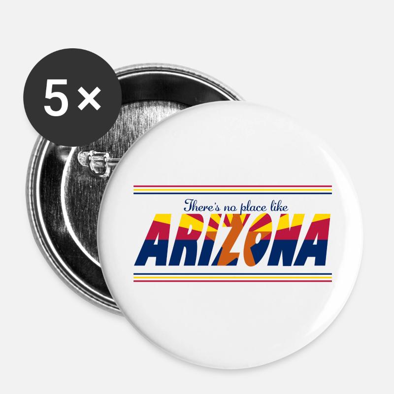 There's no place like arizona - Buttons small 1''/25 mm (5-pack) - white
