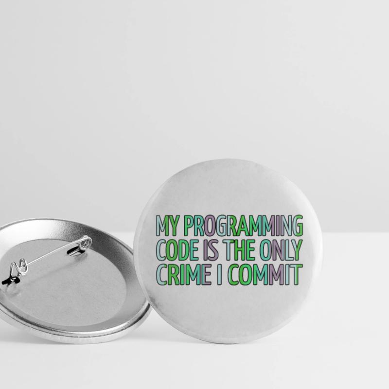 Computer Language Jokes Present Backend Developer Buttons small 1''/25 mm (5-pack)