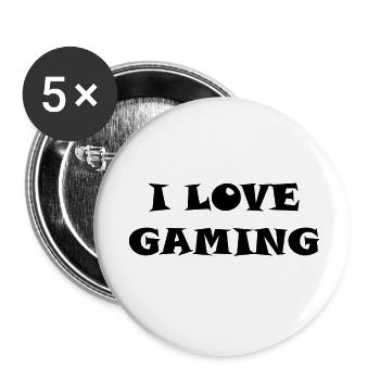 Game Gaming PC - Buttons small 1''/25 mm (5-pack) - white - Front