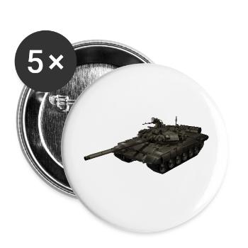 Tank - Buttons small 1''/25 mm (5-pack) - white - Front