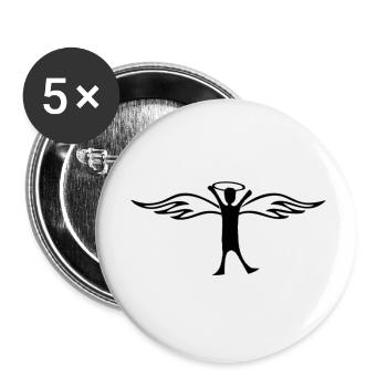 Angel - Buttons small 1''/25 mm (5-pack) - white - Front