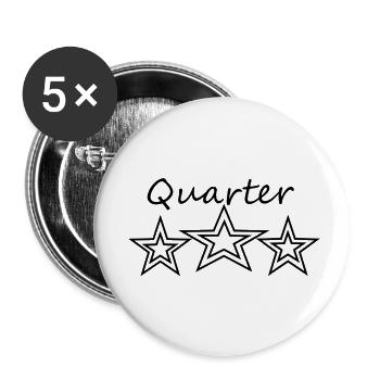 star quarter - Buttons small 1''/25 mm (5-pack) - white - Front