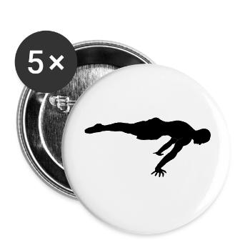 Calisthenics Planche - Buttons small 1''/25 mm (5-pack) - white - Front