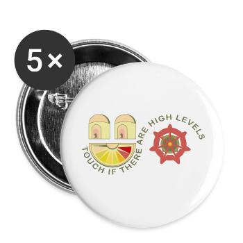 GOOD FACE - Buttons small 1''/25 mm (5-pack) - white - Front
