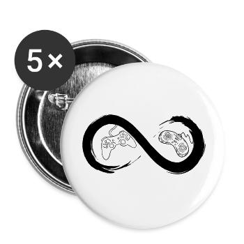 Infinite console - Buttons small 1''/25 mm (5-pack) - white - Front