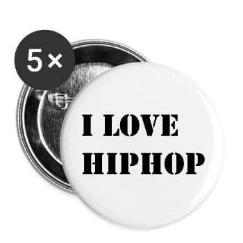 Dancing Dance Music - Buttons klein 25 mm (5er Pack) - Weiß - Vorne