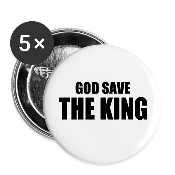 leave our kids alone - Buttons klein 25 mm (5er Pack) - Weiß - Vorne