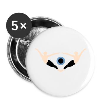 Eye - Buttons small 1''/25 mm (5-pack) - white - Front