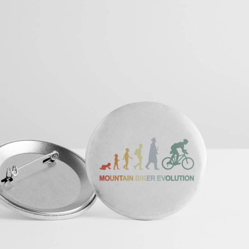 Mountainbiker Evolution Buttons klein 25 mm (5er Pack)