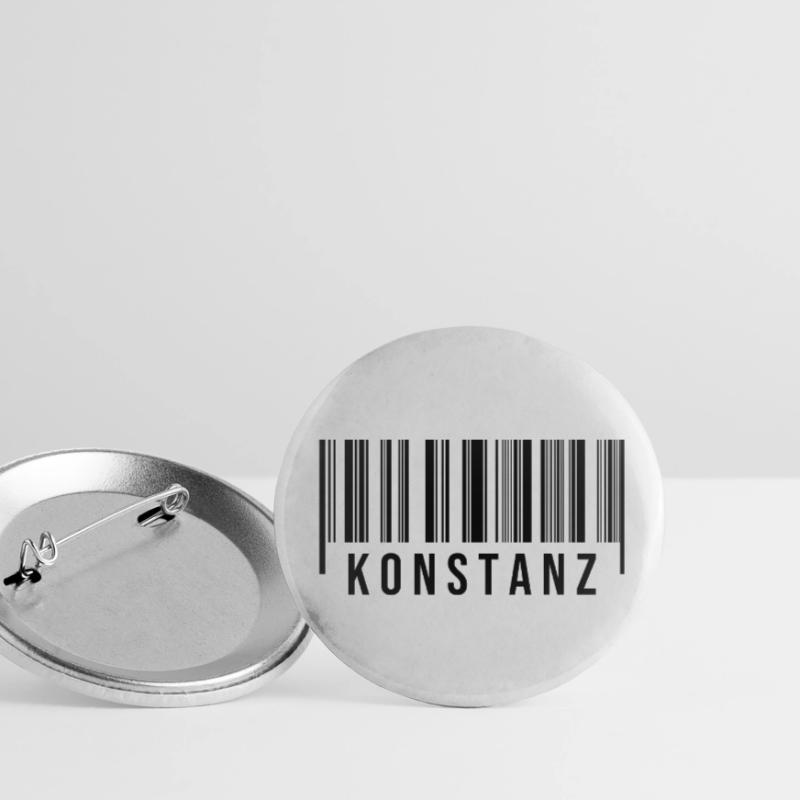 Schwabe Strichcode Konstanz Buttons klein 25 mm (5er Pack)