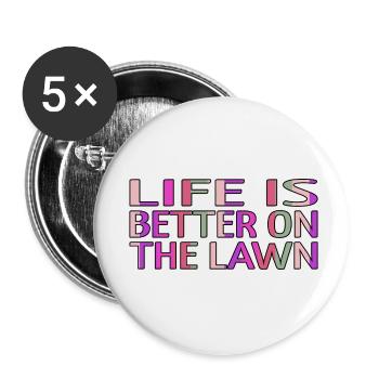 golf clubs funnygolfshirt golf swing golfmom joke - Buttons klein 25 mm (5er Pack) - Weiß - Vorne