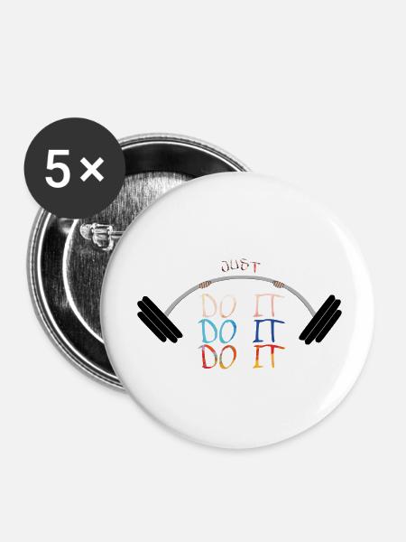 DO IT - Buttons klein 25 mm (5er Pack) - Weiß