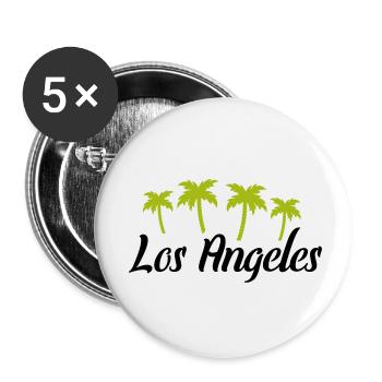 los angeles - Buttons klein 25 mm (5er Pack) - Weiß - Vorne