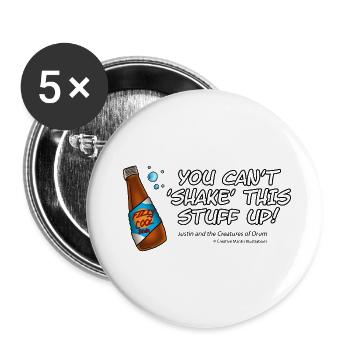 Fizzy Cool Soda 2 - Buttons small 1''/25 mm (5-pack) - white - Front